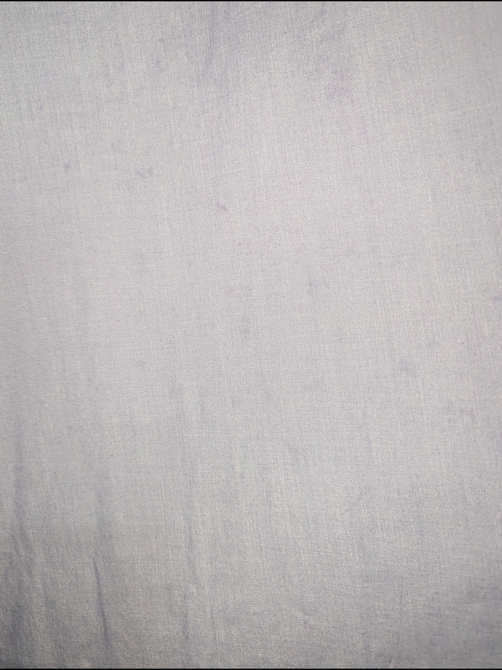 Vintage Lavender Button-Front House Dress with Embroidered Floral Detail - Picture 7 of 8